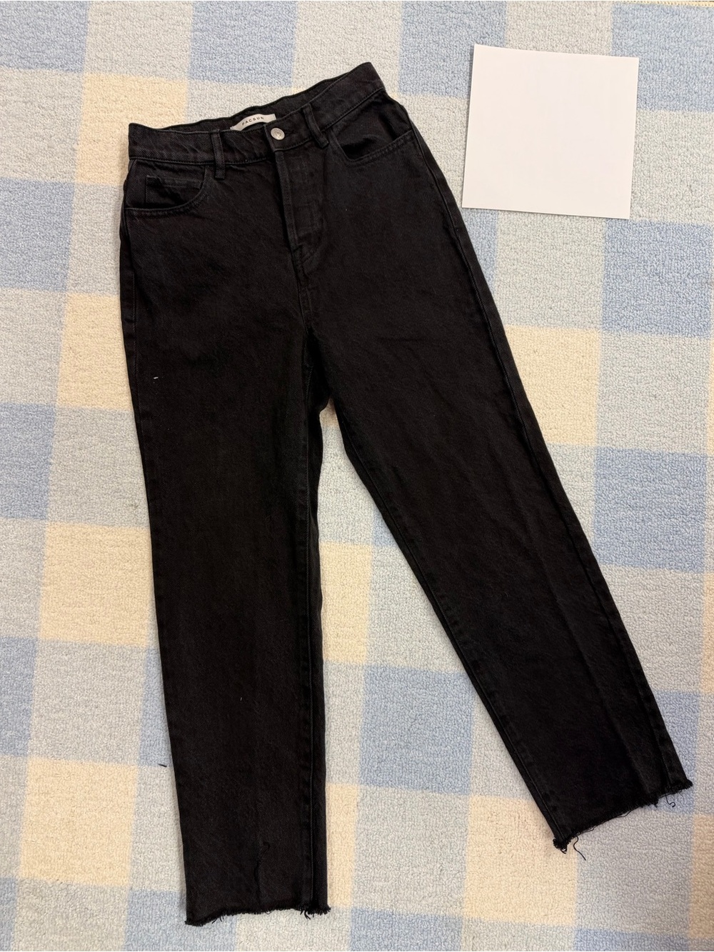 PacSun Black Denim Jeans with Branded Button
